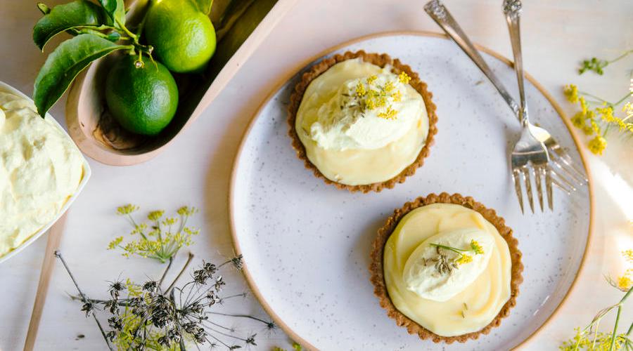 lime-tartlets-with-orange-blossom-cream-and-toasted-fennel