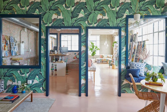 Martinique® wallpaper at the San Francisco headquarters of CW Stockwell