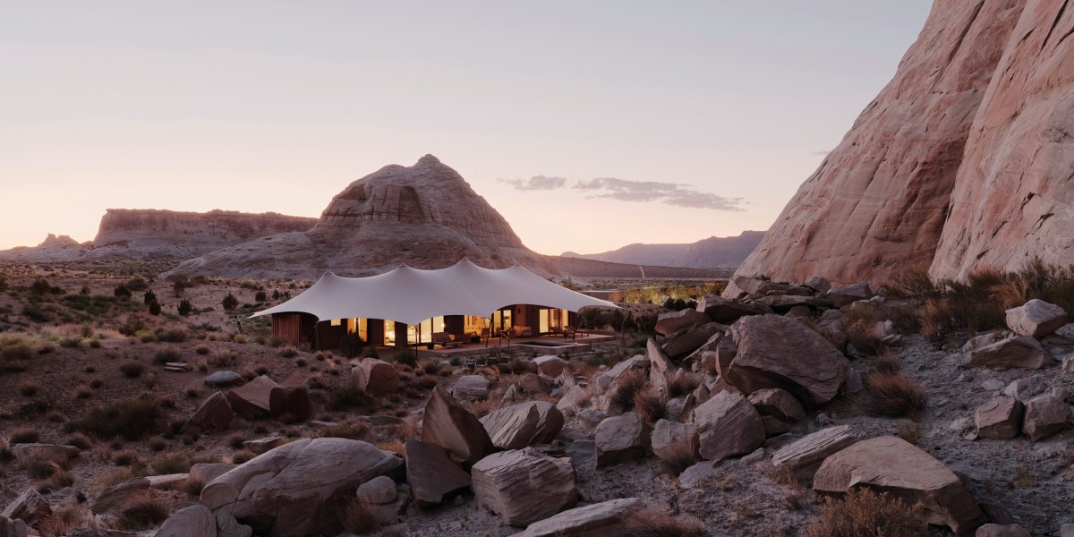 Amangiri Camp Sarika - bedroom pavilion