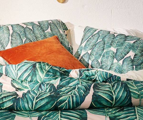 Palm leaf pillow outlet urban outfitters