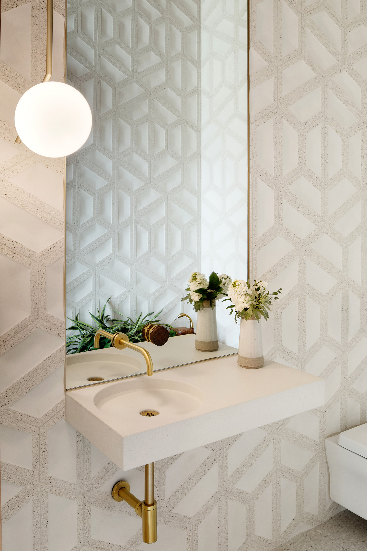 Guest Bathroom Riverfront Home by Hacker