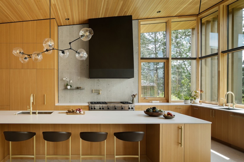 Kitchen Riverfront Home by Hacker