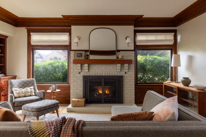 Living Room Fireplace SF Craftsman by Refresh Your Space
