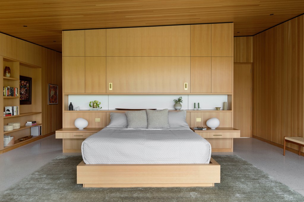 Primary Bedroom Riverfront Home by Hacker