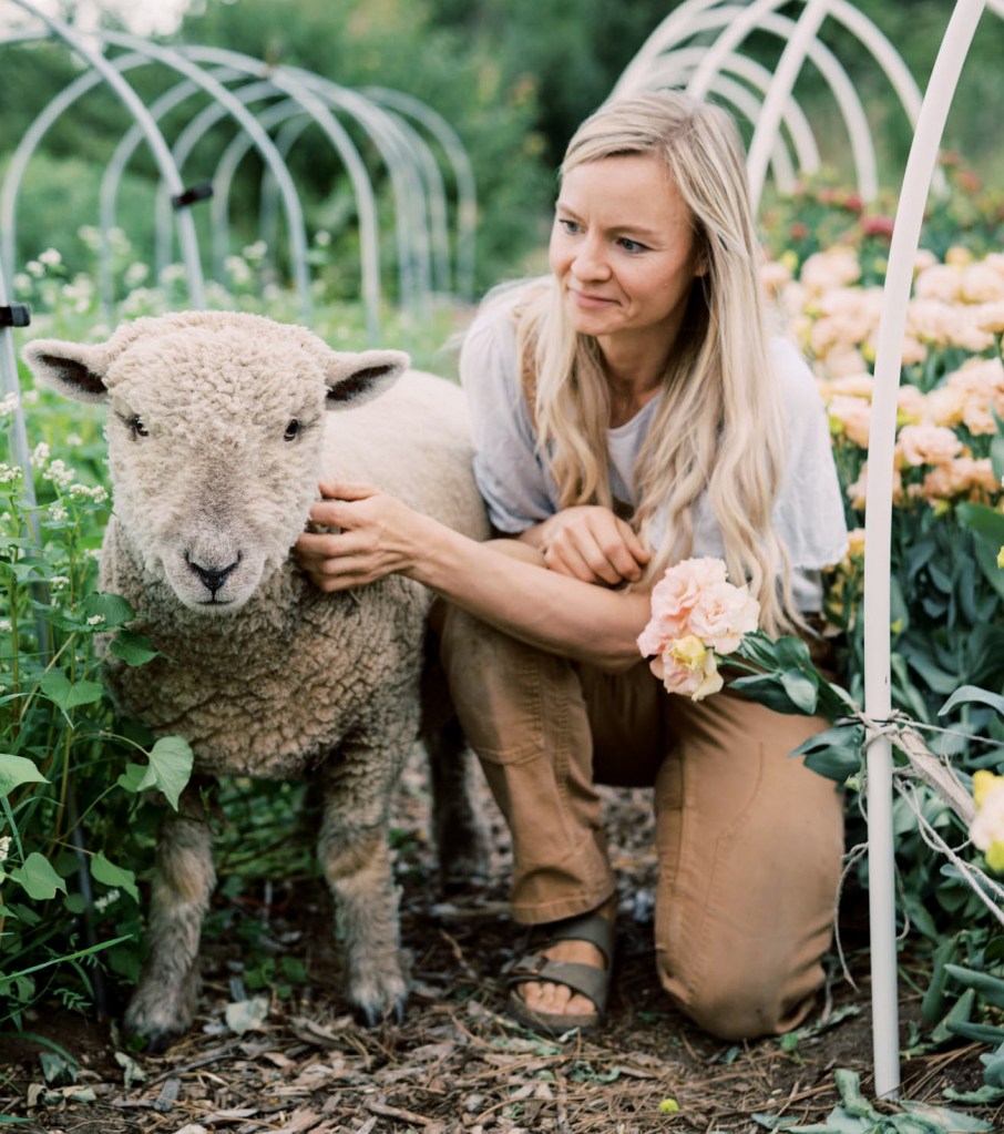 Briana Selstad Bosch with Sheep