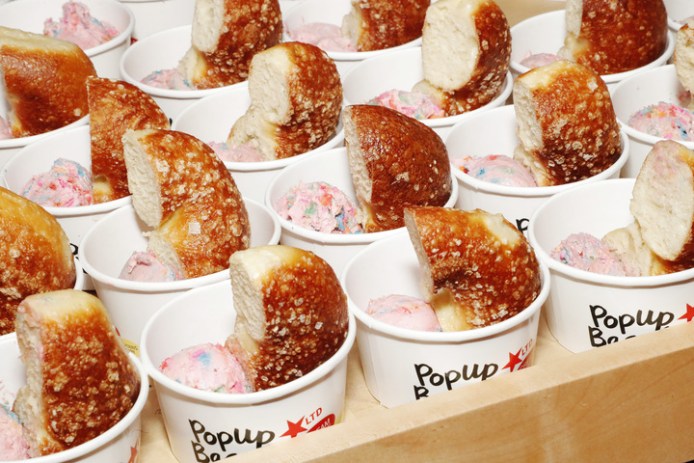 Pop Up Bagels and schmear