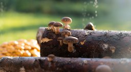Innoculated Mushroom Log