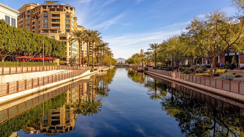 Scottsdale, Arizona canal waterfront