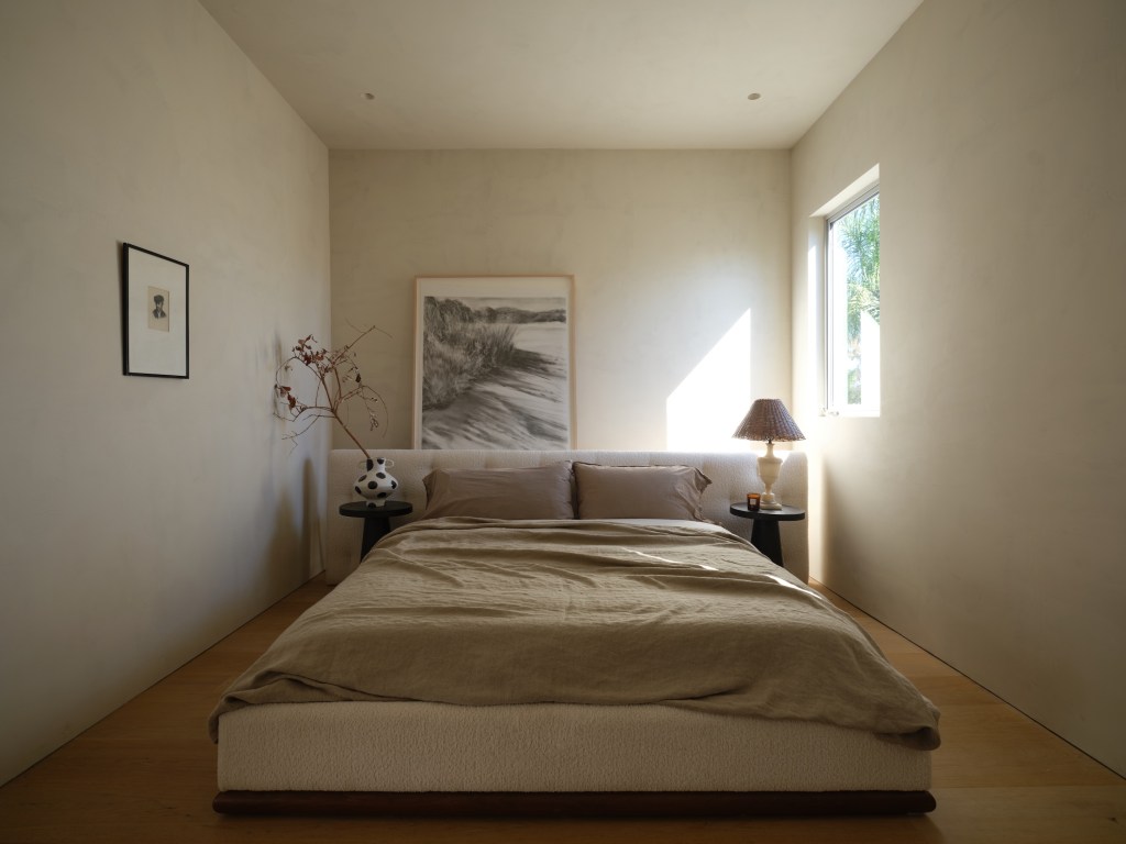 Bedroom in Leanne Ford's Venice home