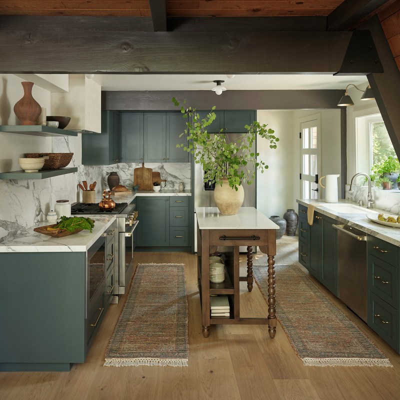 An A-Frame Kitchen Goes from Cramped and Outdated to Roomy and Timeless