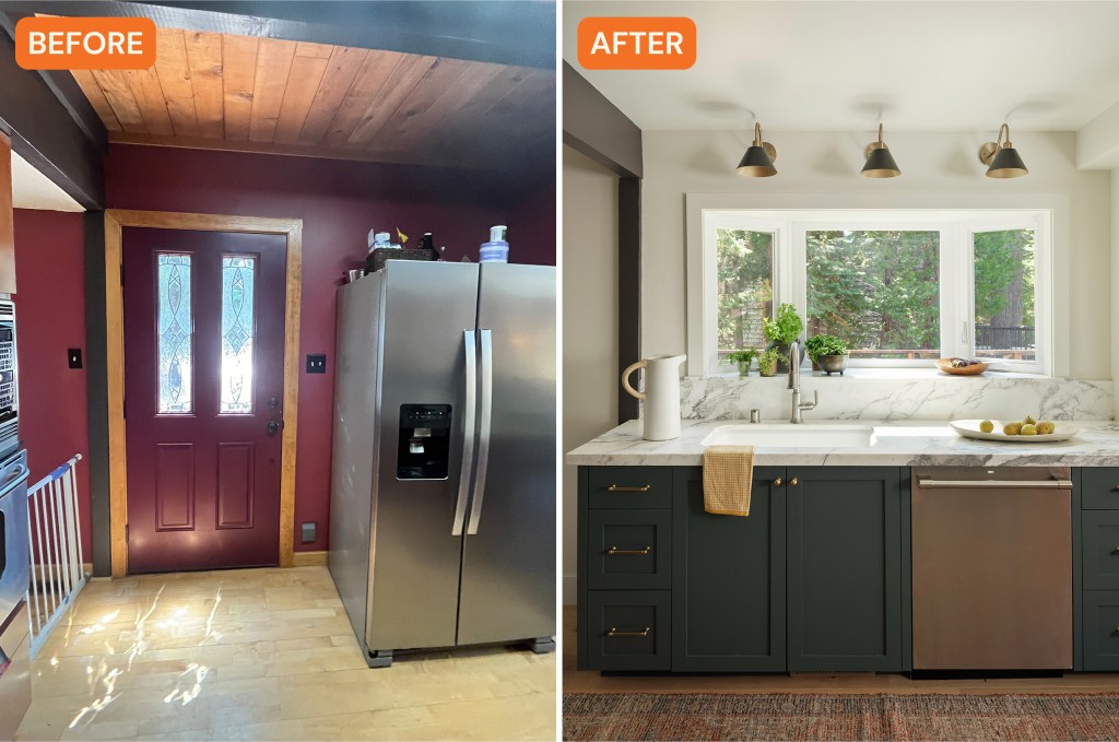 Bay Window A-Frame Kitchen by Andrea Lackie