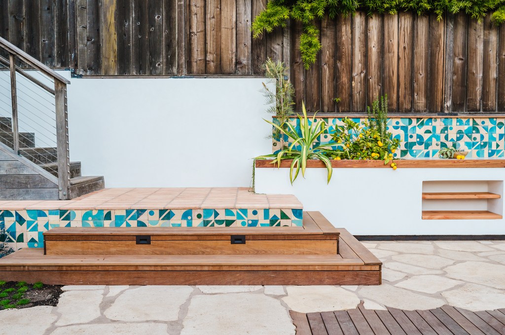 Friday Gardens Plants and Wooden Steps