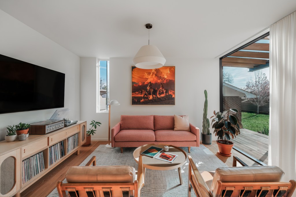 Living Area in ADU by Flower Architecture