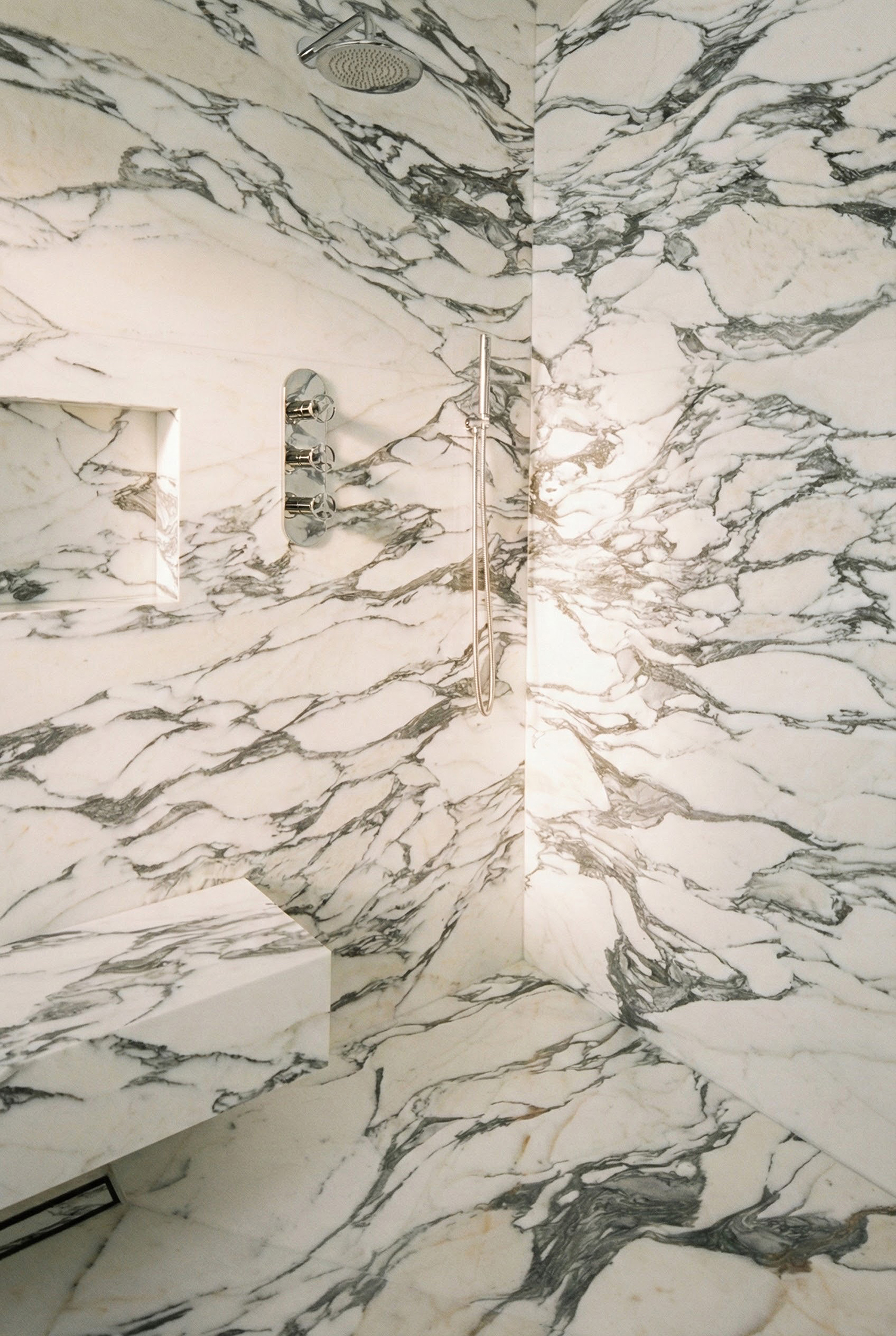 Marble Shower by Ryan Saghian