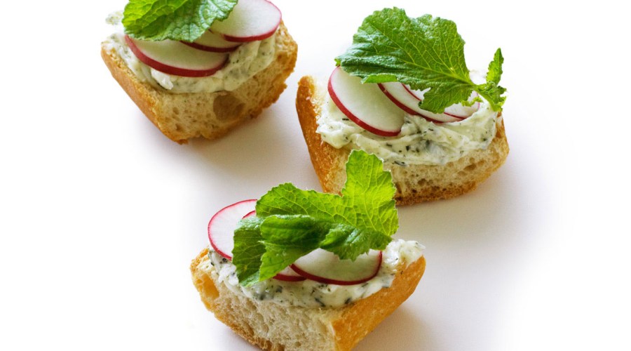 Nori Radish Toasts