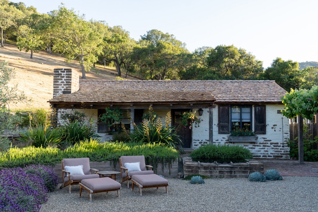 Carmel California Ranch Outdoor Lounge Area