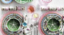 Bordallo Pinheiro Cabbage Serve Bowl Tablescape