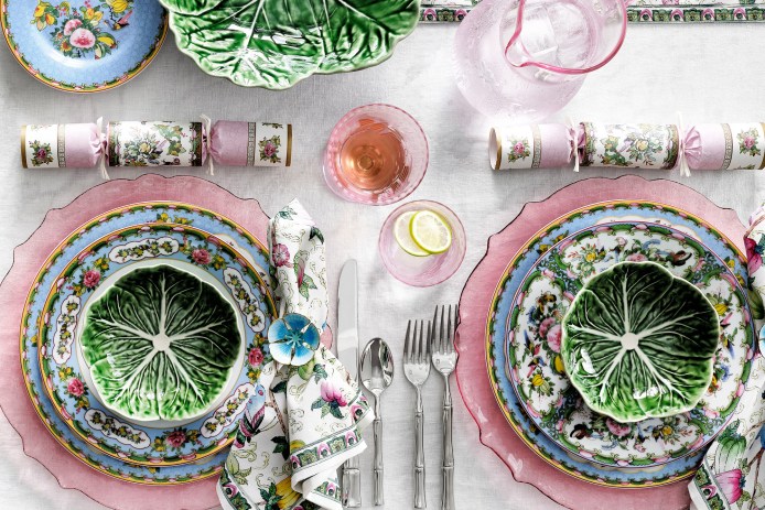 Bordallo Pinheiro Cabbage Serve Bowl Tablescape