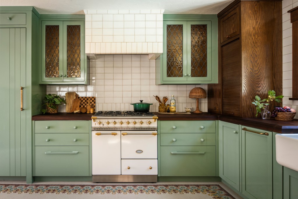 Kitchen Stove in Franklin Village Home by Arterberry Cooke