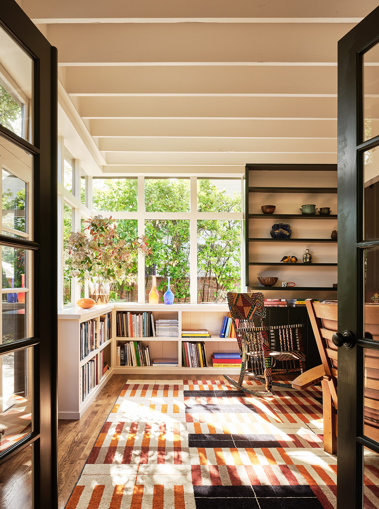 Living Room Corner in Palo Alto House by Chantal Lamberto