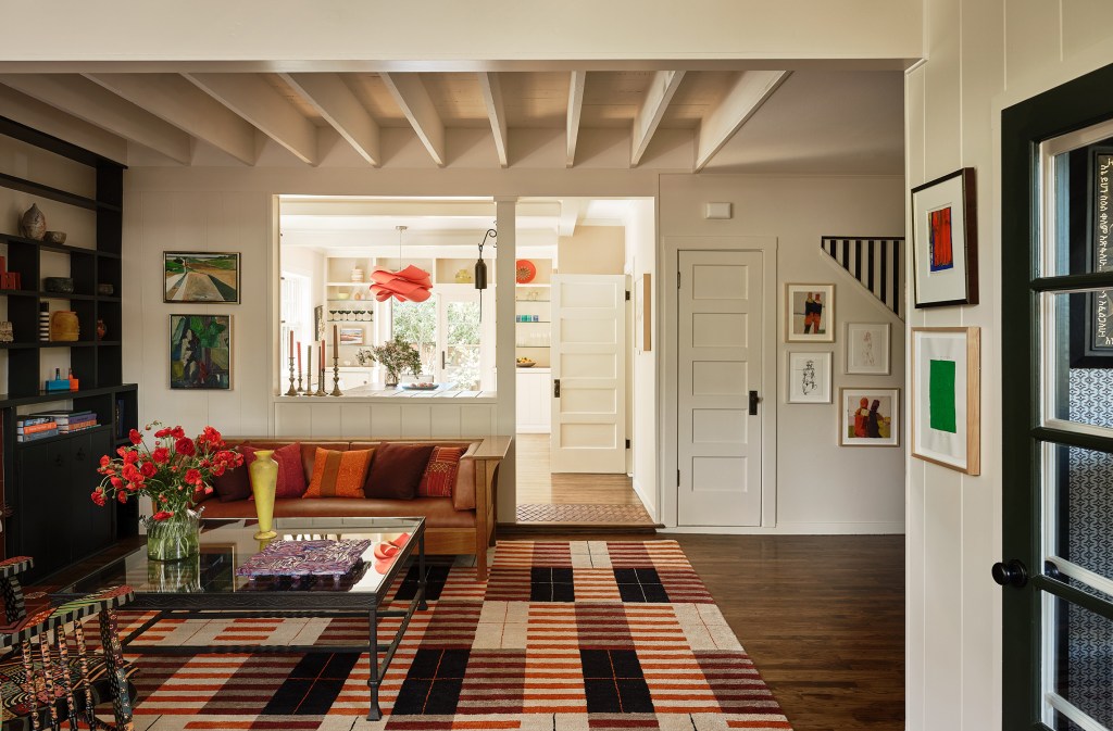 Living Room Stairs in Palo Alto House by Chantal Lamberto