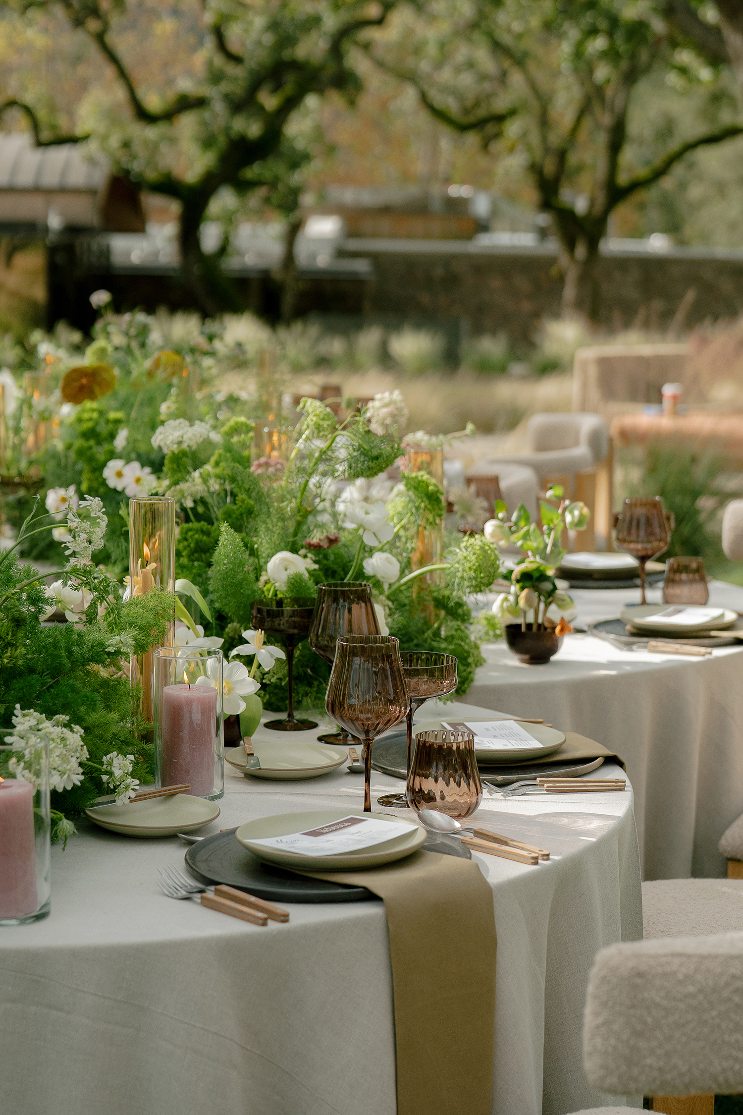Outdoor Table Setting by Burke Events