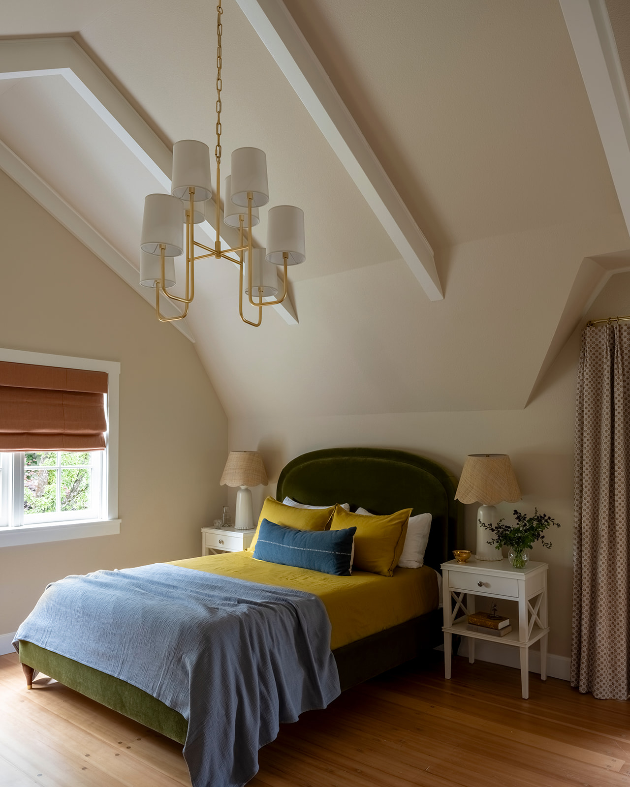 Primary Bedroom in Lake Oswego Cottage by Casework