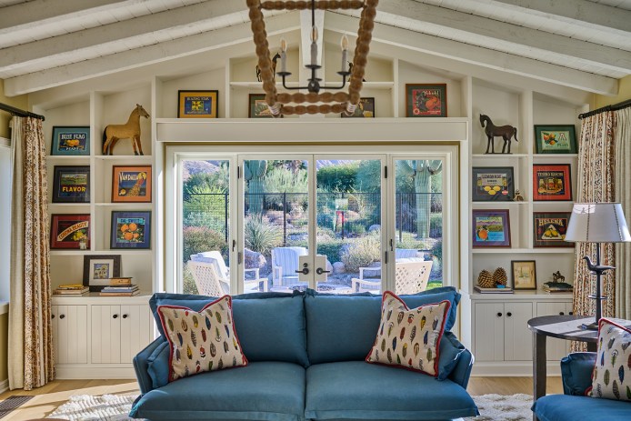 Sofa in Smoke Tree Ranch House by Rollins Andrew