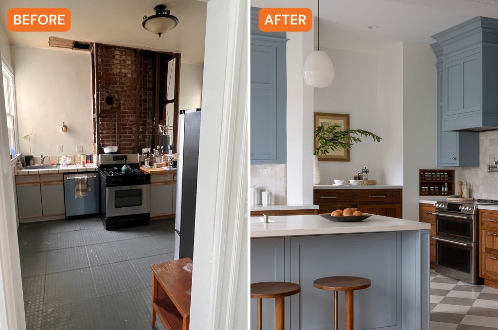 Before and After Chimney SF Kitchen Makeover by Front of House Design