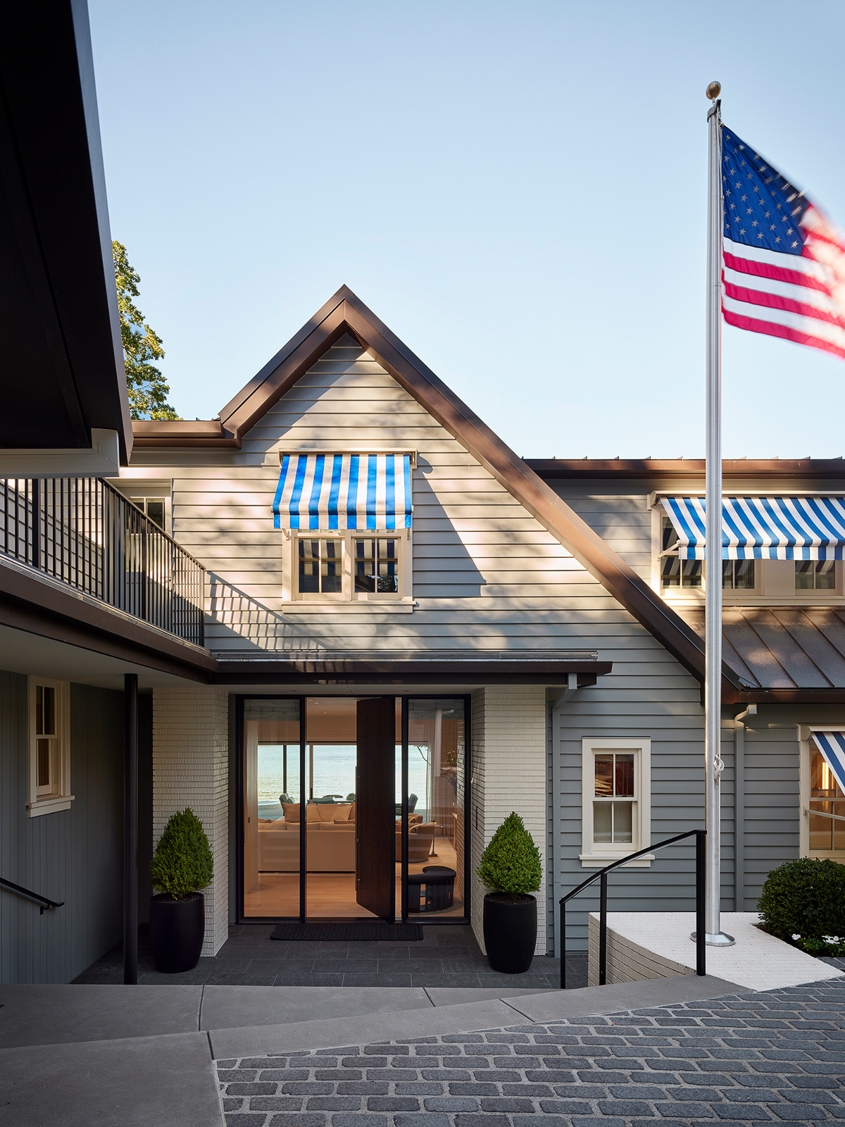 Entry PNW Lake House by Philpotts Interiors