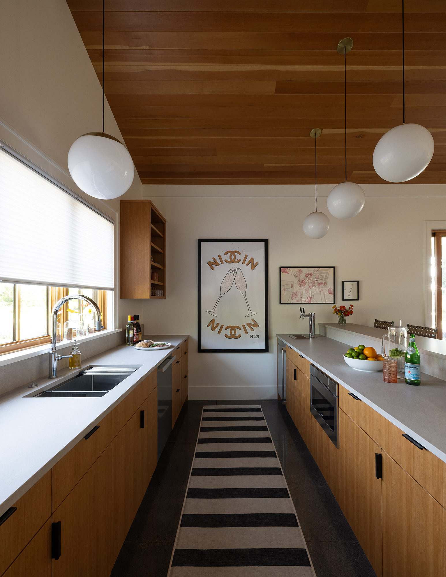 Kitchenette Pool House ADU by Anne Holbrook Interior Design