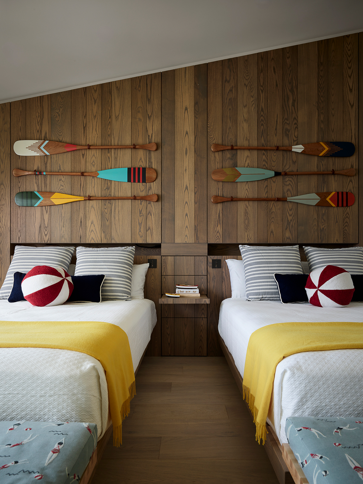 Nautical Bedroom PNW Lake House by Philpotts Interiors