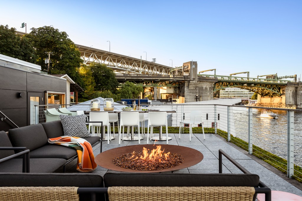Roof Deck Seattle Floating Home by Dyna Builders