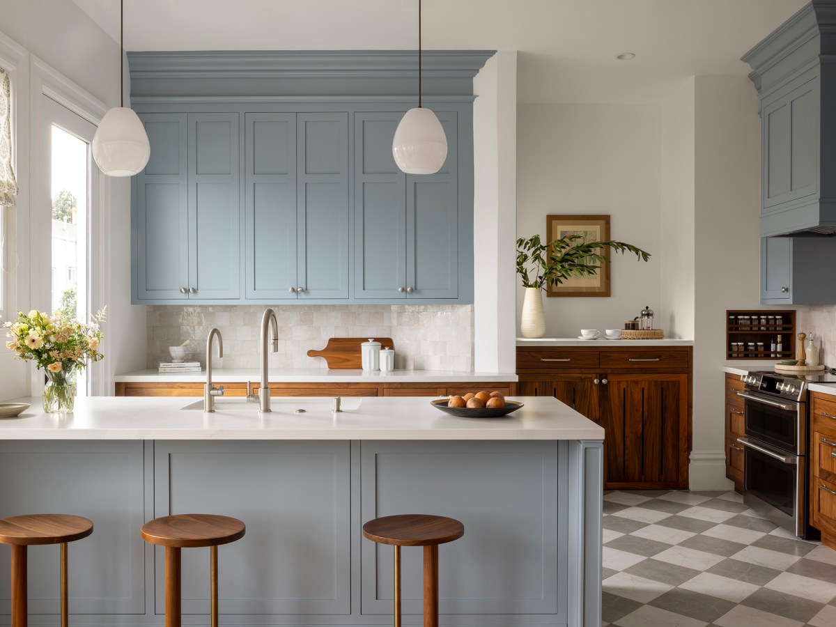 An Ugly, Non-Working Chimney in This Kitchen Couldn’t Be Removed—Here’s the Clever Way It Was Disguised