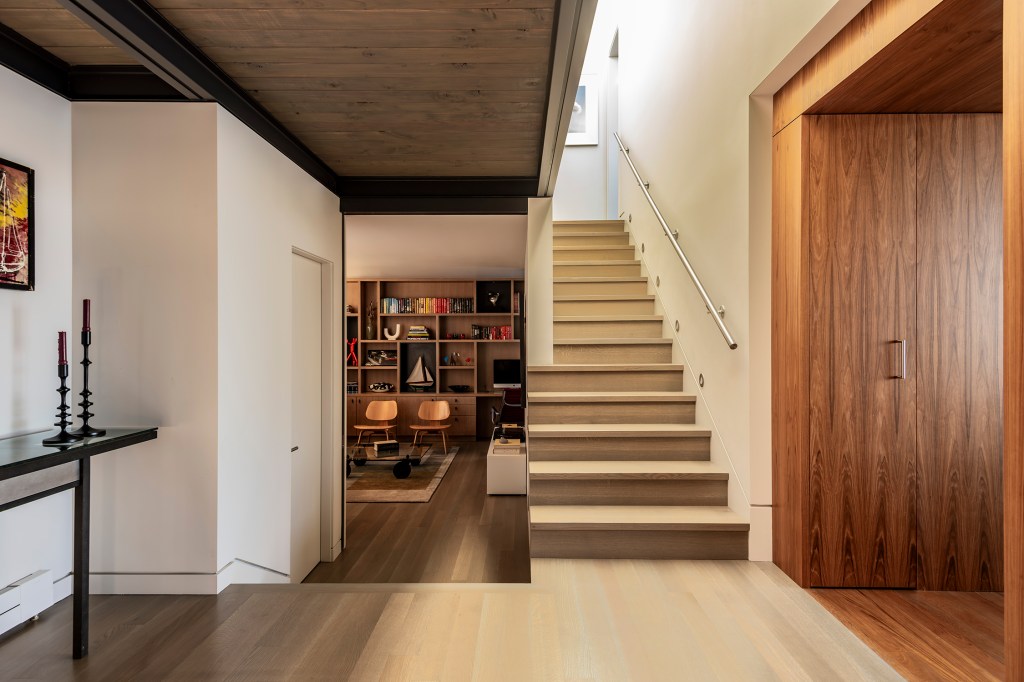 Staircase Seattle Floating Home by Dyna Builders