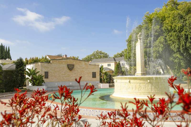 Beverly Gardens Park in Beverly Hills, California