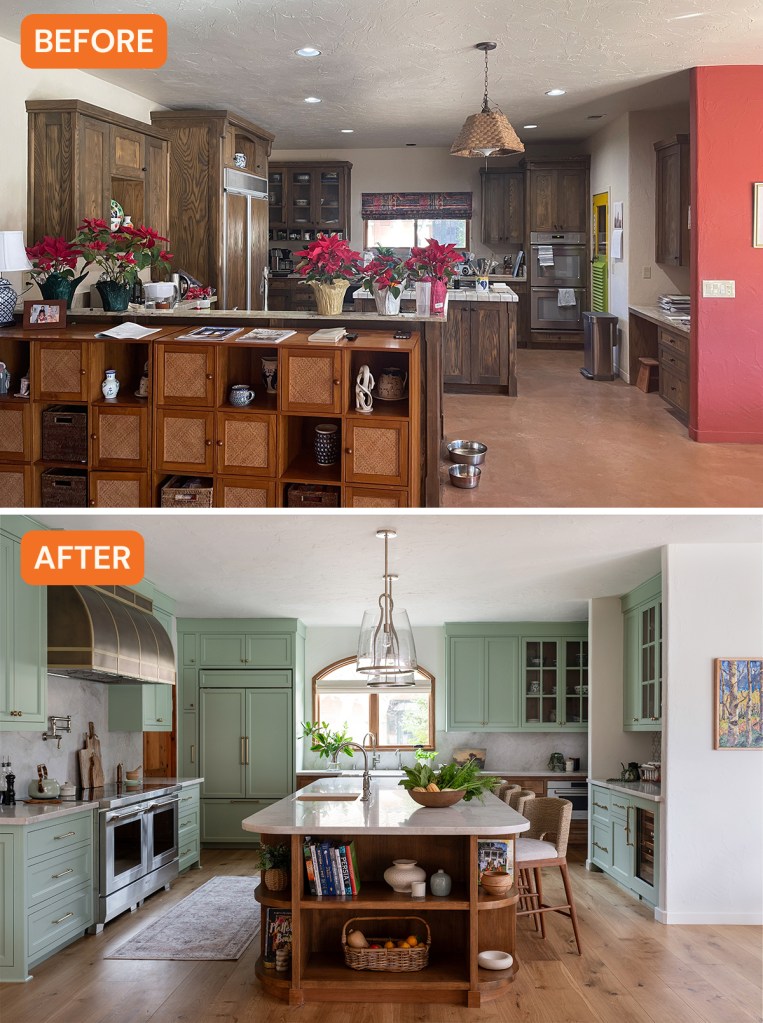 Before and After Island Kitchen Davis Kitchen by Yvonne Harty