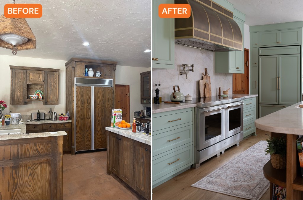 Before and After Davis Kitchen by Yvonne Harty