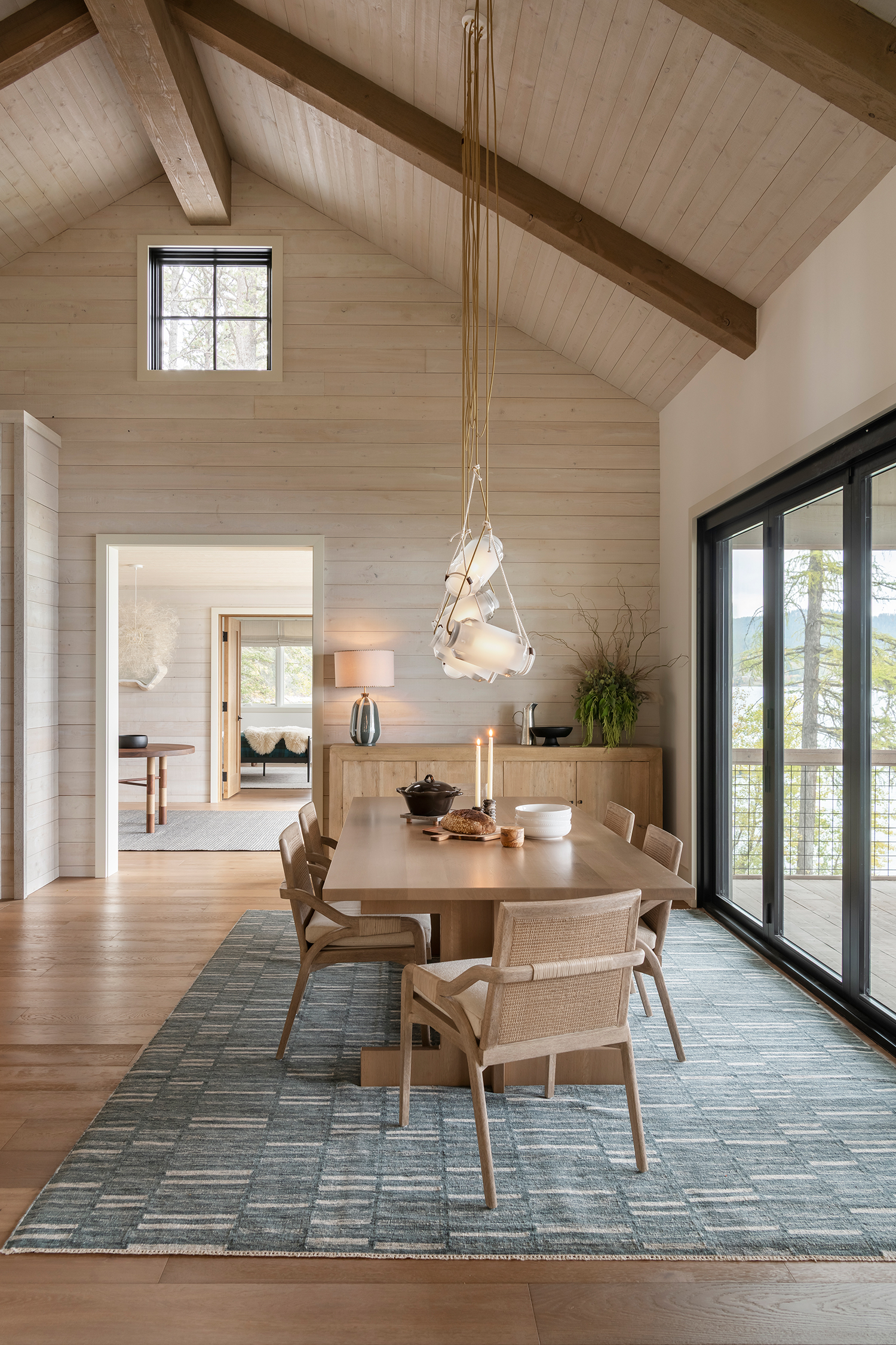 Dining Area Flathead Lake House by Pearson Design Group