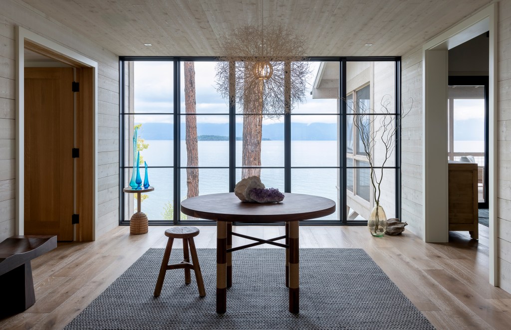 Entry Flathead Lake House by Pearson Design Group