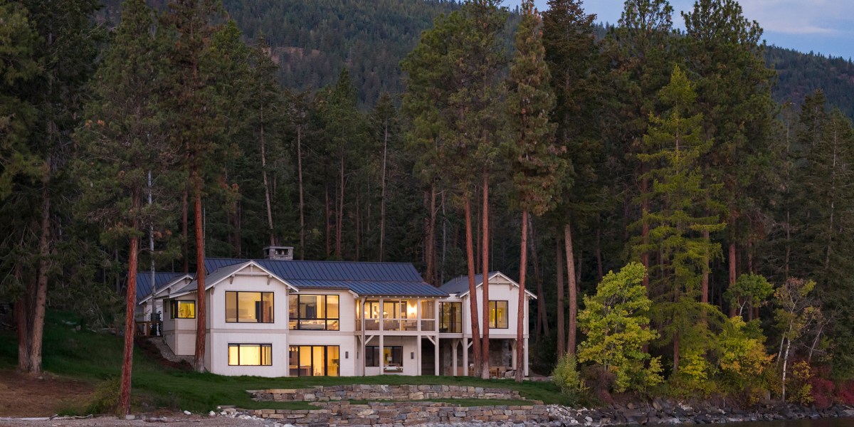 Water Meets Wilderness in This Stunning Montana Lake House