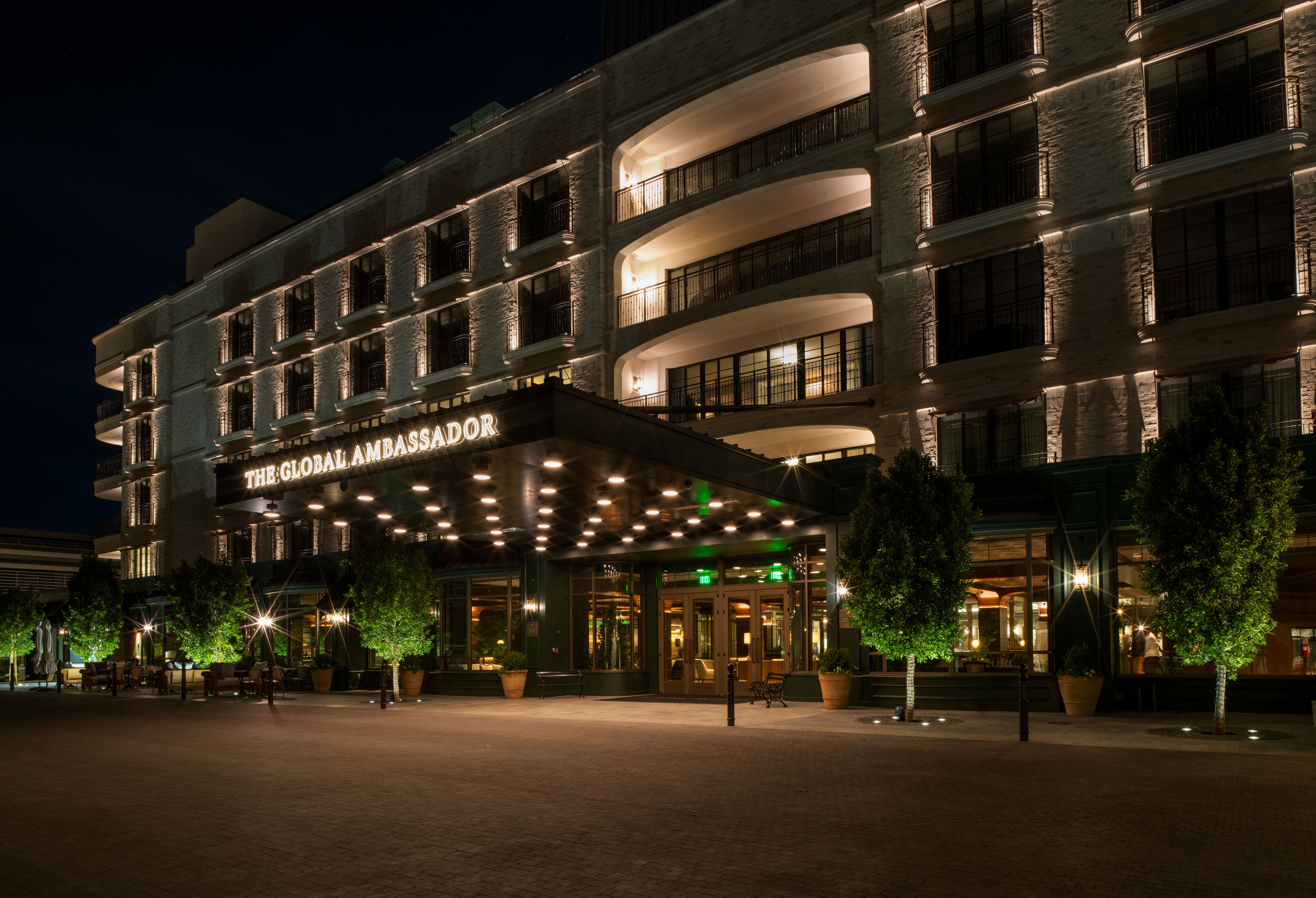 the-global-ambassador-hotel-exterior-at-night