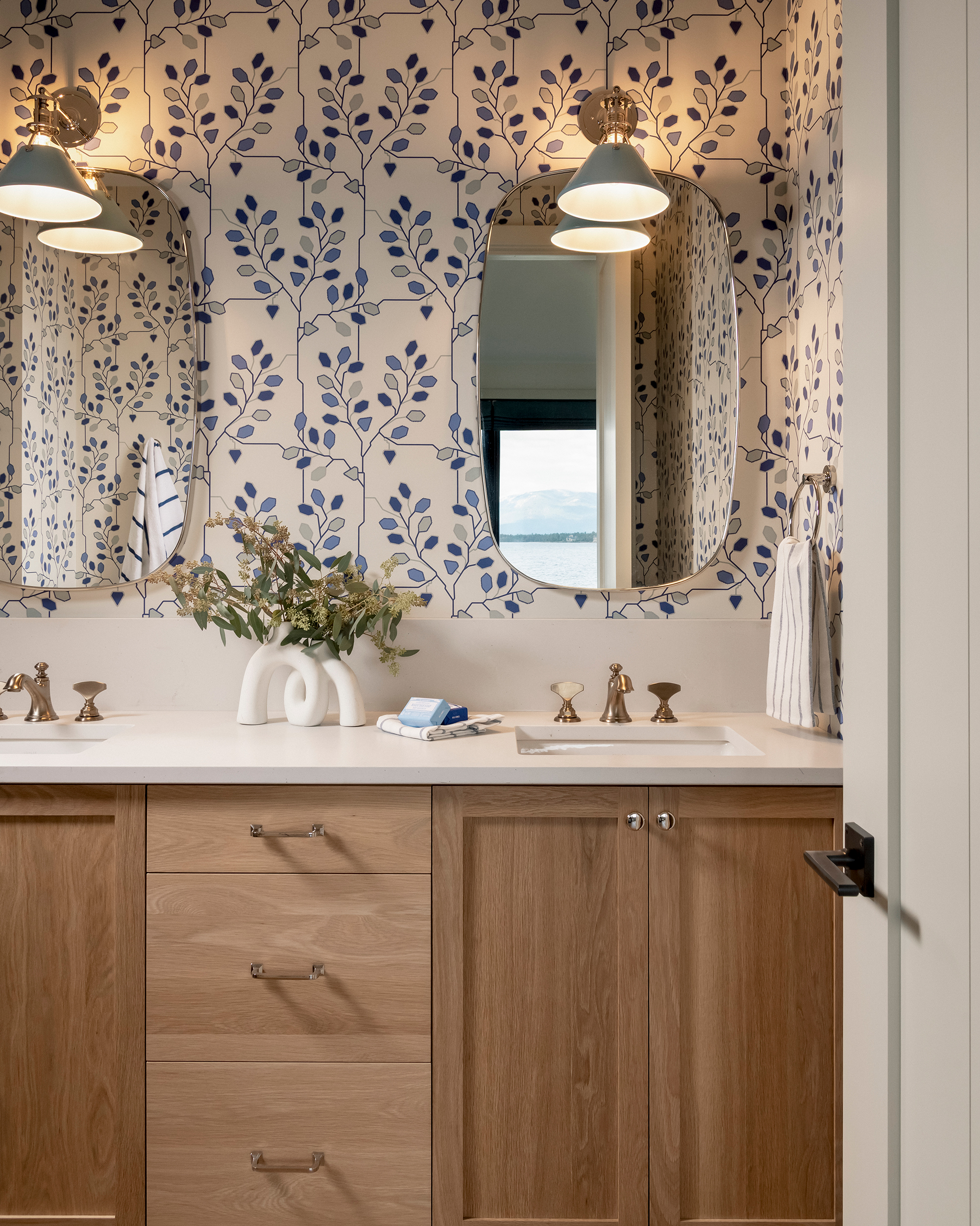 Powder Room Flathead Lake House by Pearson Design Group