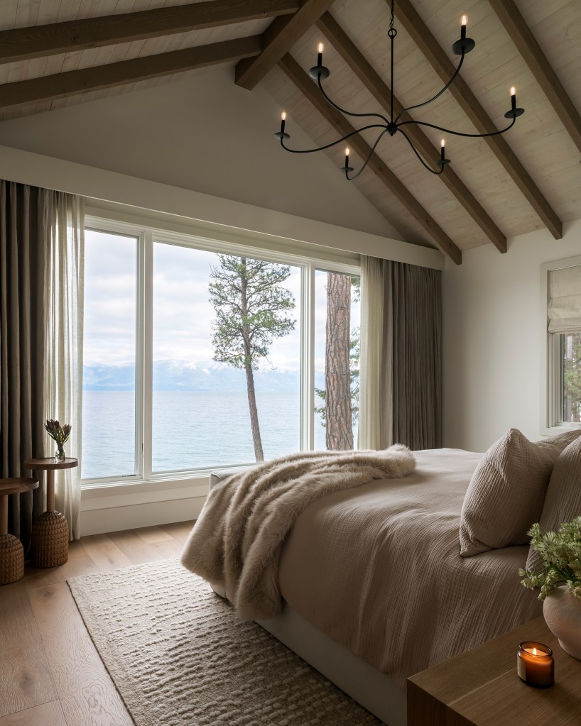 Primay Bedroom Flathead Lake House by Pearson Design Group
