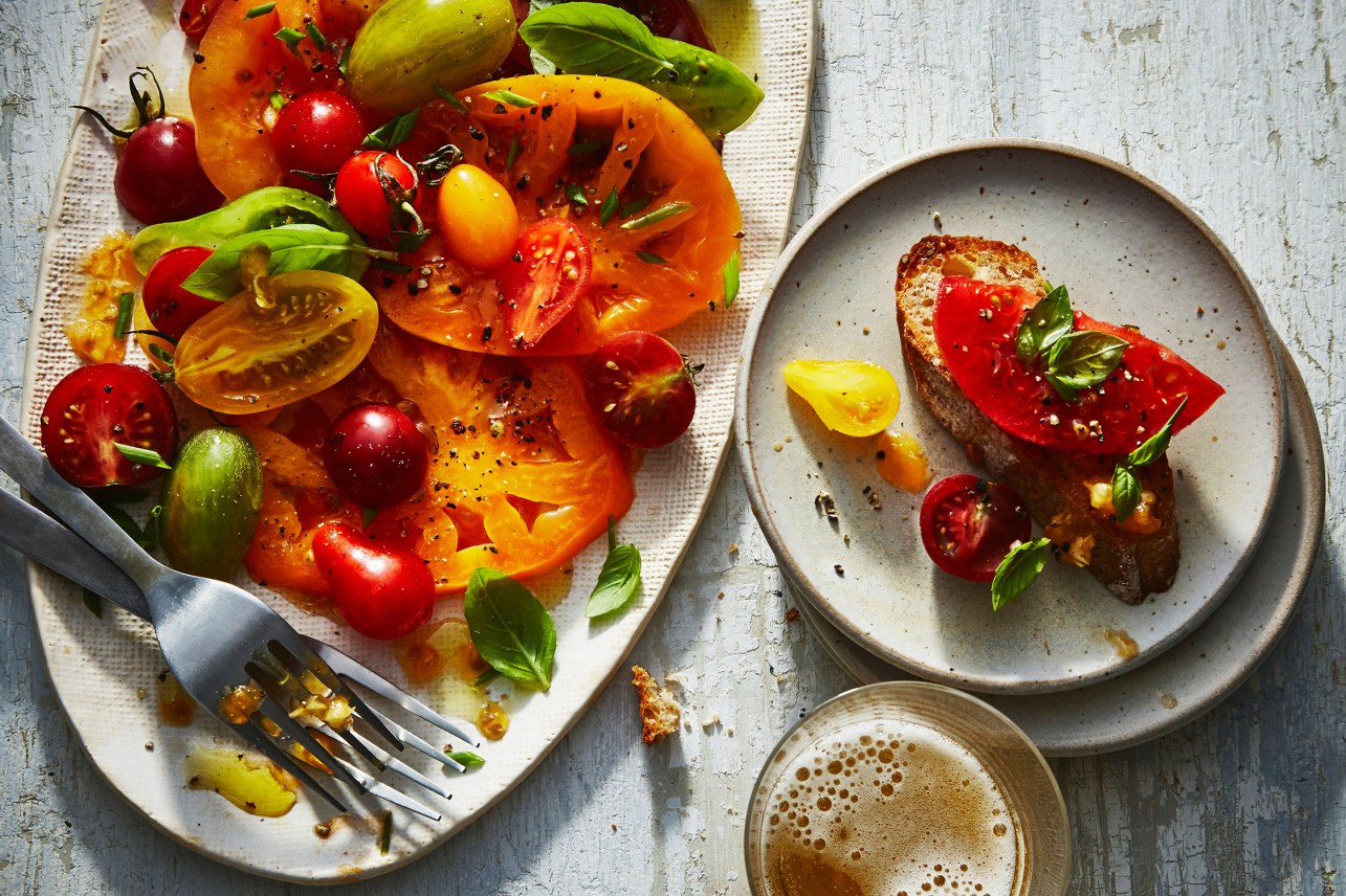 What to Make in August: Rainbow Tomato Bruschetta, Spicy Soba Noodles, and More