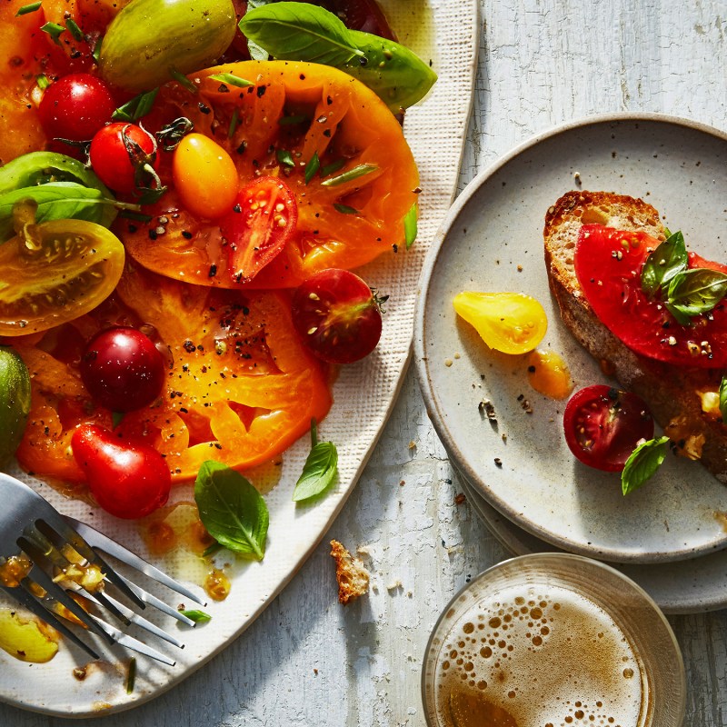 What to Make in August: Rainbow Tomato Bruschetta, Spicy Soba Noodles, and More