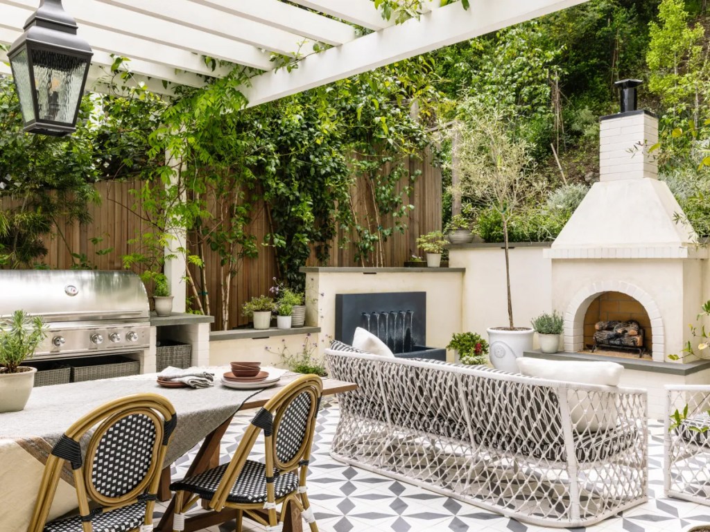 The New Outdoor Kitchen Is Actually Three Rooms
