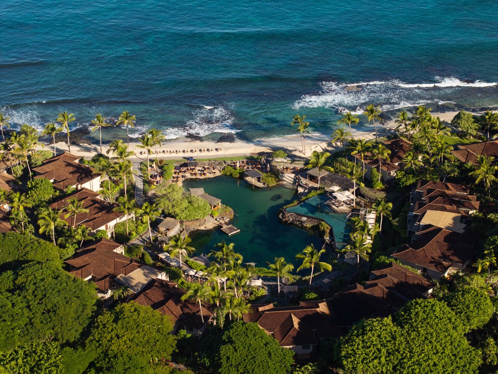 Four Seasons Resort Hualalai Kings Pond Aerial View