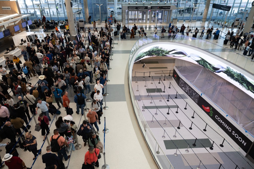 Crowded Airport Lines