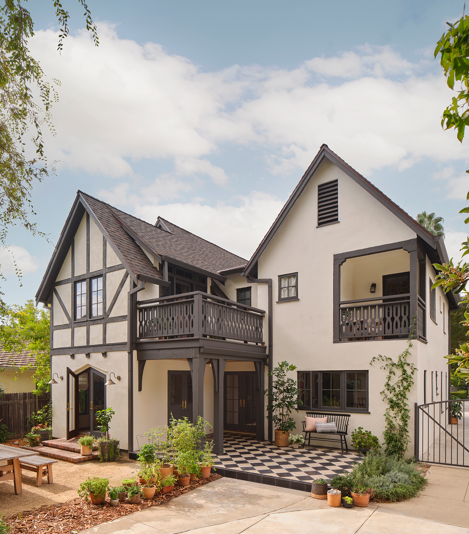Back of House San Marino Tudor by HartmanBaldwin